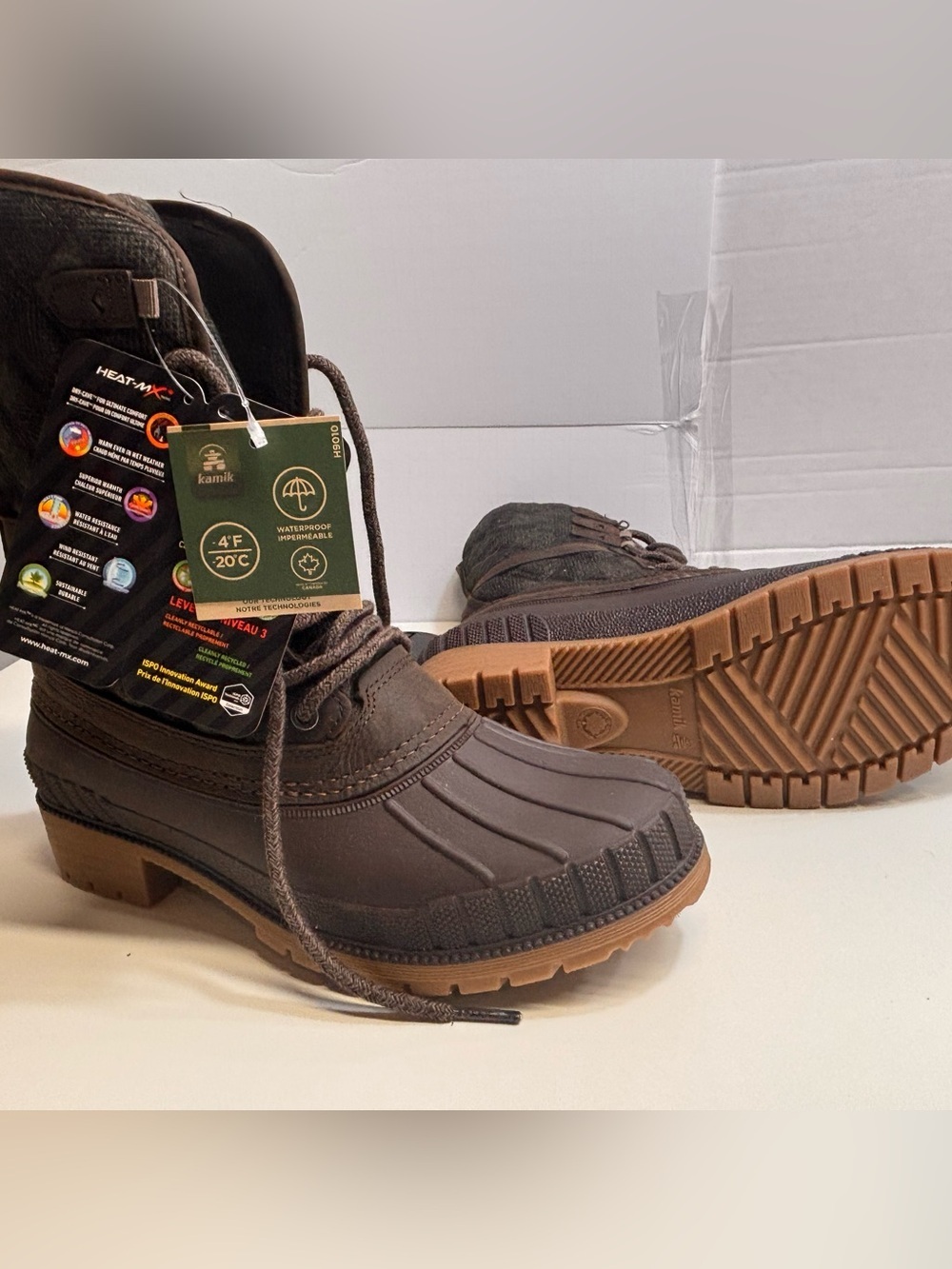 Kamik Sienna 3 Waterproof Winter Boots Java Brown - NWT Size 9